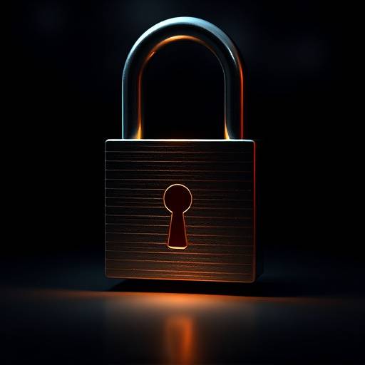 A padlock symbolizing data privacy and security.