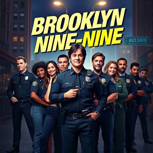 Poster for 'Brooklyn Nine-Nine', a police procedural comedy set in a Brooklyn precinct