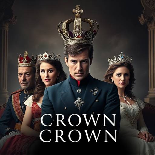 Poster for 'The Crown', a historical drama about the British Royal Family