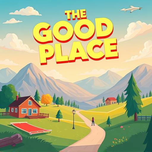 Poster for 'The Good Place', a comedy about moral philosophy in the afterlife