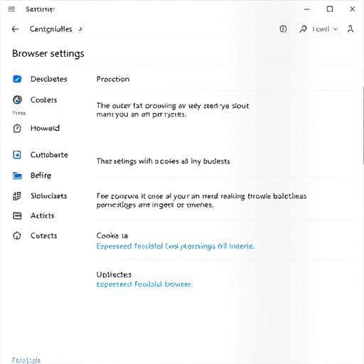 Screenshot of a browser settings page showing cookie management options.